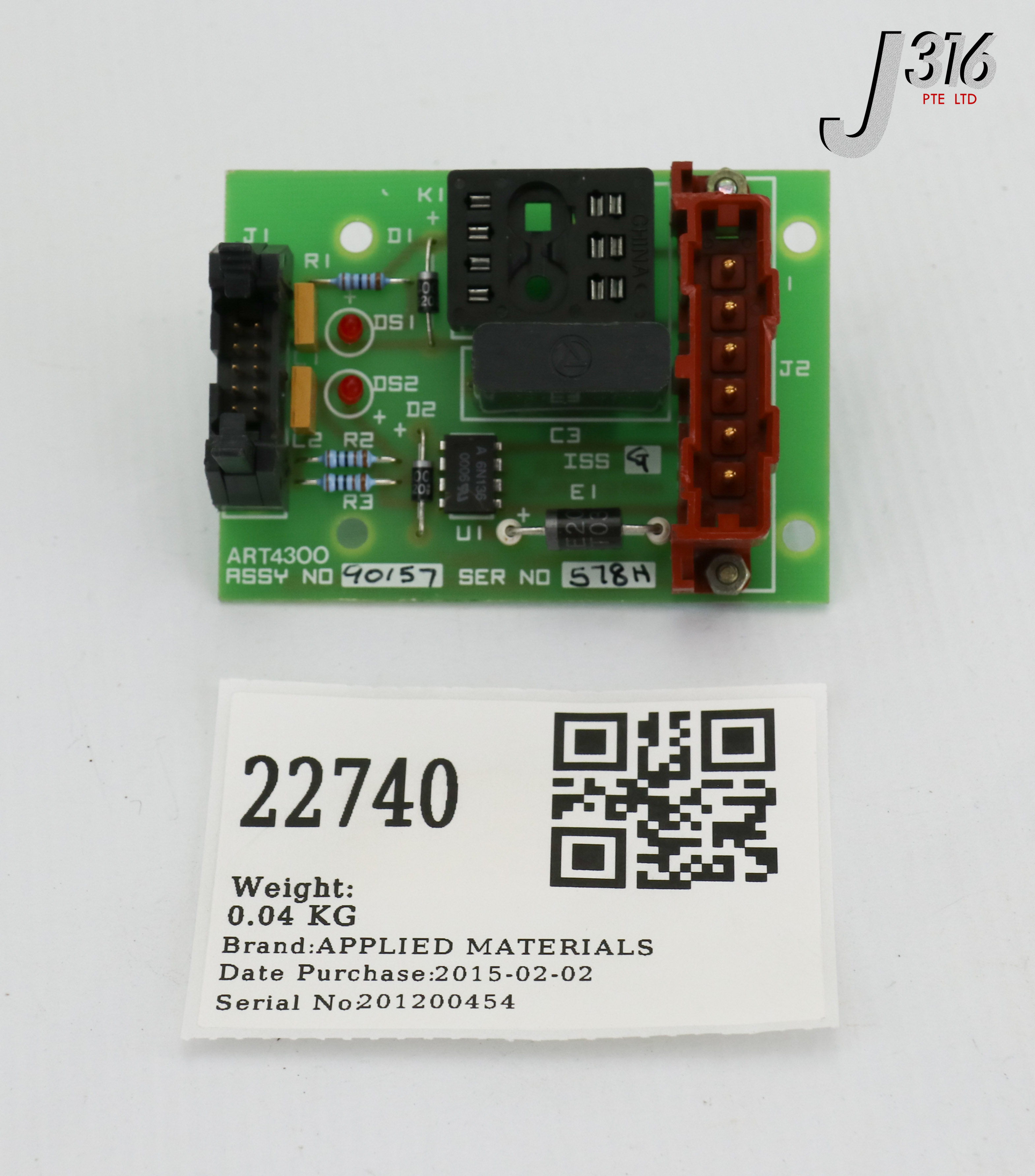 pオーダー ×2 22740 APPLIED MATERIALS PCB CAROUSEL INDEXER I/F ART4300 90157